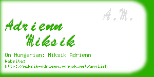 adrienn miksik business card